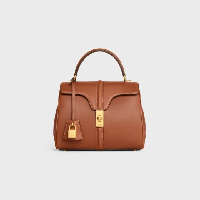 Borsa Small 16 in pelle di vitello naturale Borsa Small 16 in pelle di vitello naturale