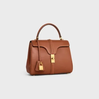 Borsa Small 16 in pelle di vitello naturale