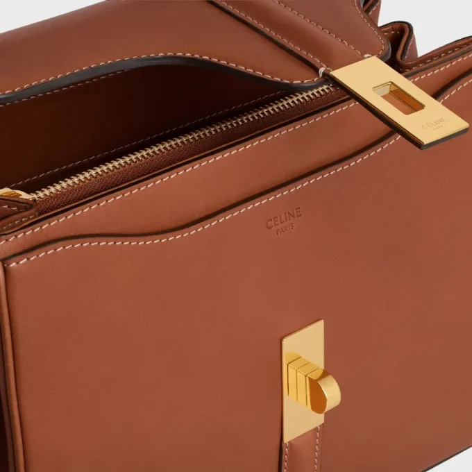 Borsa Small 16 in pelle di vitello naturale Borsa Small 16 in pelle di vitello naturale