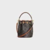 Borsa Teen Clara in tela Triomphe Canvas e pelle di vitello Borsa Teen Clara in tela Triomphe Canvas e pelle di vitello