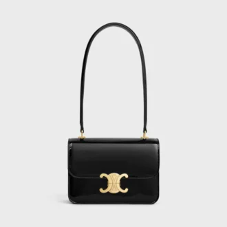 Borsa Teen Garance in pelle di vitello verniciata