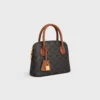 Borsa Teen Honorine in Triomphe Canvas e pelle di vitello Borsa Teen Honorine in Triomphe Canvas e pelle di vitello