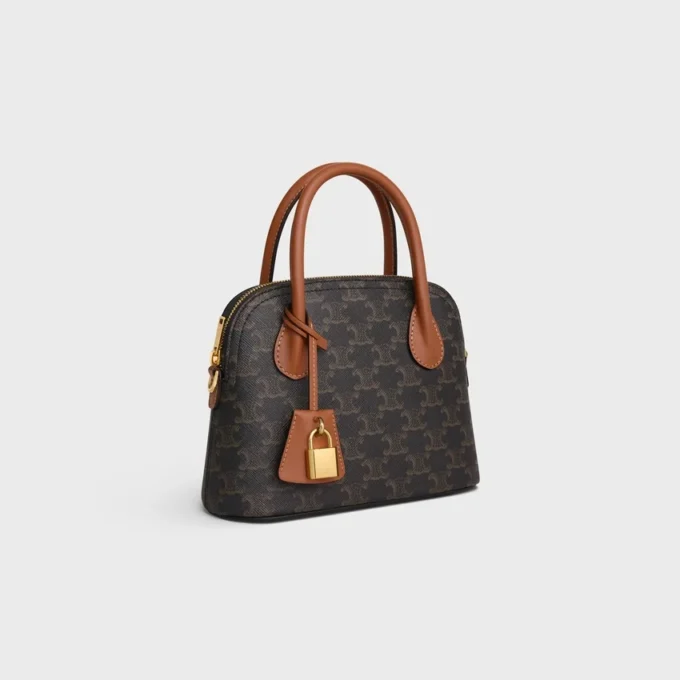 Borsa Teen Honorine in Triomphe Canvas e pelle di vitello Borsa Teen Honorine in Triomphe Canvas e pelle di vitello