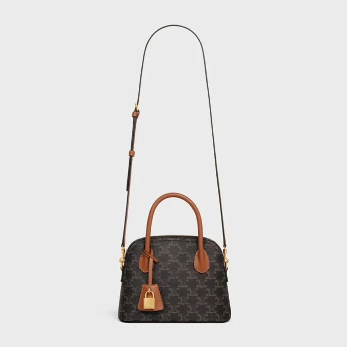 Borsa Teen Honorine in Triomphe Canvas e pelle di vitello Borsa Teen Honorine in Triomphe Canvas e pelle di vitello
