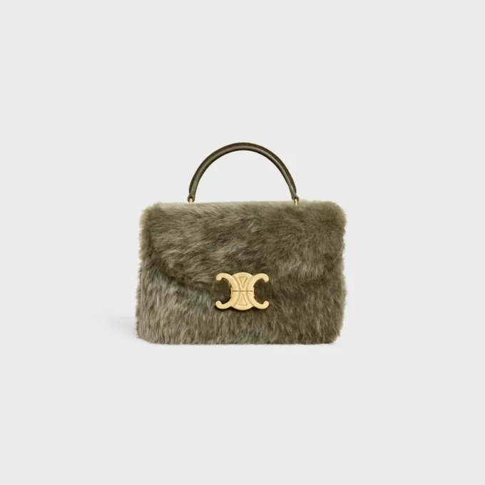 Borsa Teen Nino in montone e pelle di vitello scamosciata Borsa Teen Nino in montone e pelle di vitello scamosciata