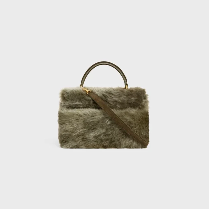 Borsa Teen Nino in montone e pelle di vitello scamosciata Borsa Teen Nino in montone e pelle di vitello scamosciata