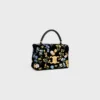 Borsa Teen Nino in velluto con ricami floreali Borsa Teen Nino in velluto con ricami floreali