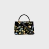 Borsa Teen Nino in velluto con ricami floreali Borsa Teen Nino in velluto con ricami floreali