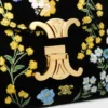 Borsa Teen Nino in velluto con ricami floreali Borsa Teen Nino in velluto con ricami floreali