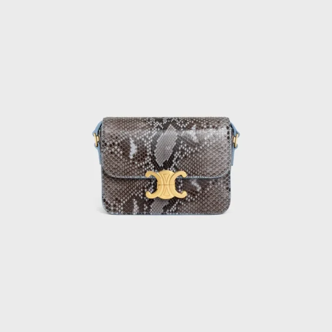 Borsa Teen Triomphe in patchwork di pitone Borsa Teen Triomphe in patchwork di pitone