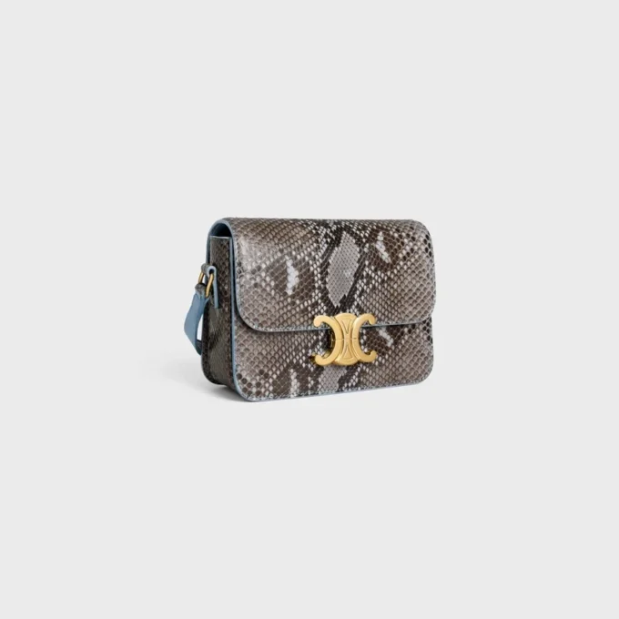 Borsa Teen Triomphe in patchwork di pitone Borsa Teen Triomphe in patchwork di pitone
