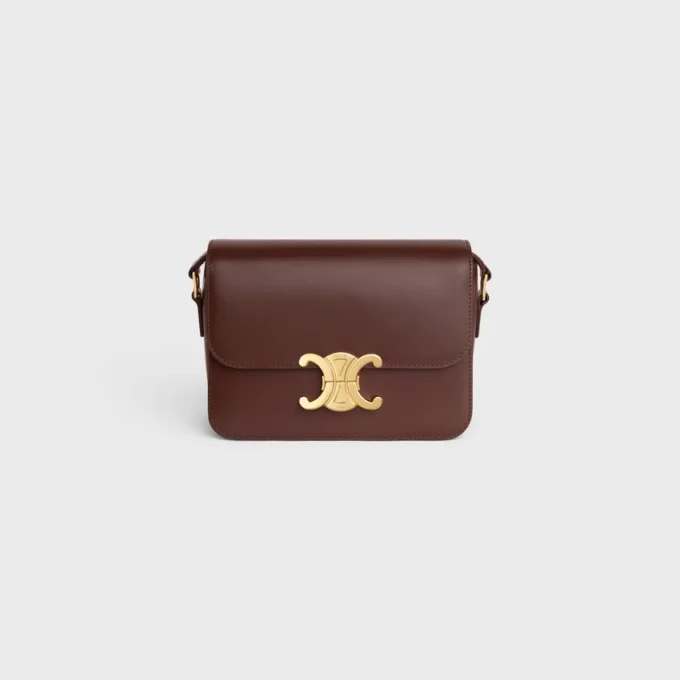 Borsa Teen Triomphe in pelle di vitello lucida Borsa Teen Triomphe in pelle di vitello lucida