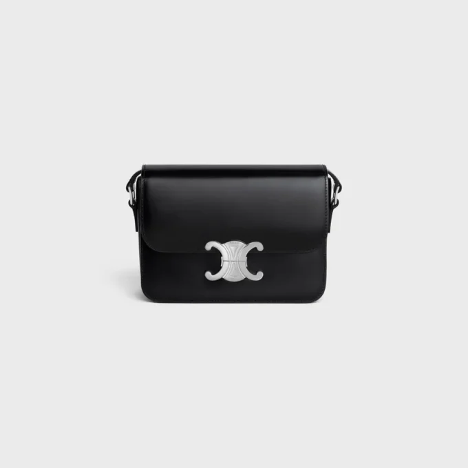 Borsa Teen Triomphe in pelle di vitello lucida