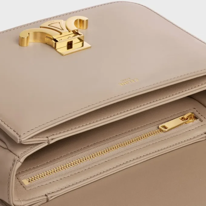 Borsa Teen Triomphe in pelle di vitello lucida