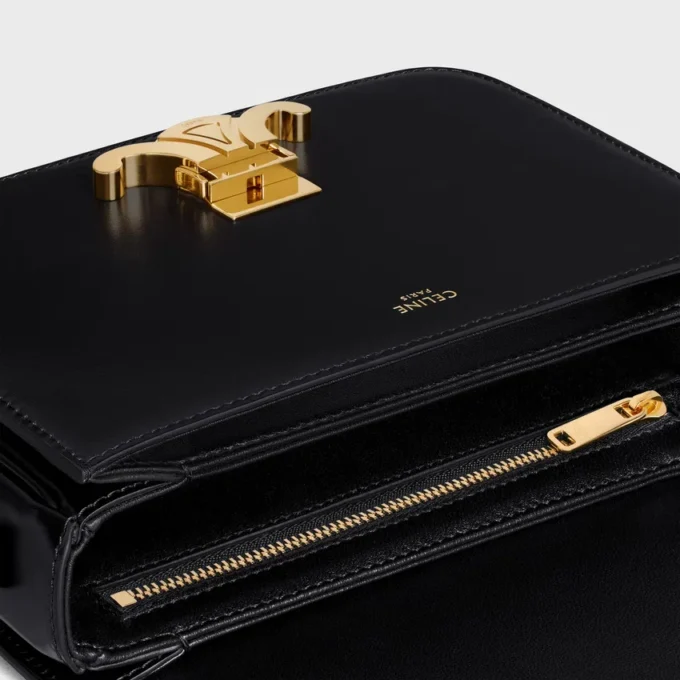 Borsa Teen Triomphe in pelle di vitello lucida