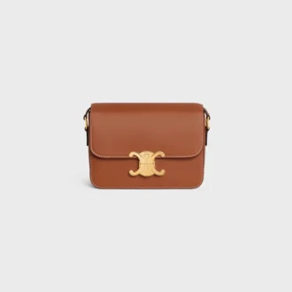 Borsa Teen Triomphe in pelle di vitello naturale Borsa Teen Triomphe in pelle di vitello naturale