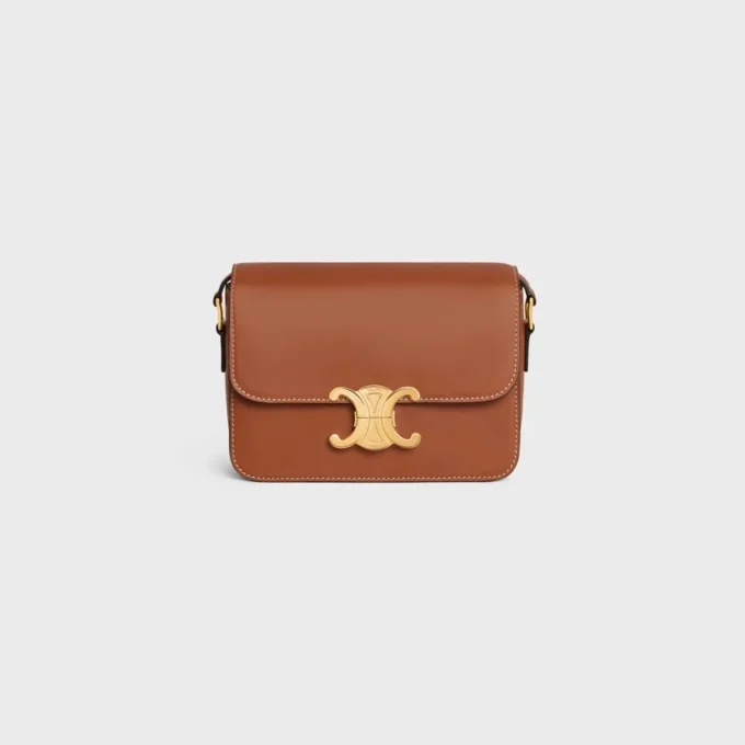 Borsa Teen Triomphe in pelle di vitello naturale Borsa Teen Triomphe in pelle di vitello naturale