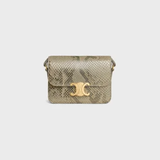 Borsa Teen Triomphe in pitone perlato