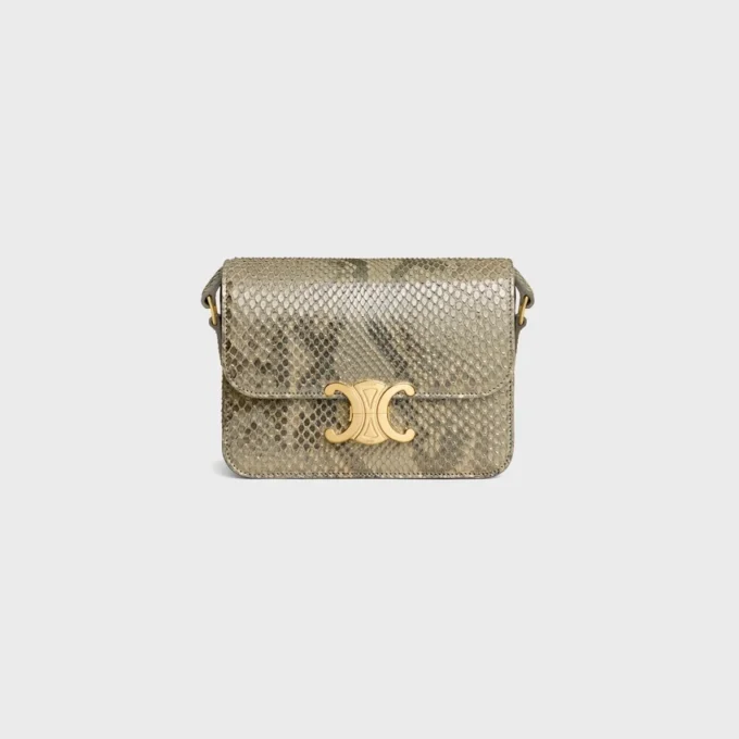 Borsa Teen Triomphe in pitone perlato Borsa Teen Triomphe in pitone perlato