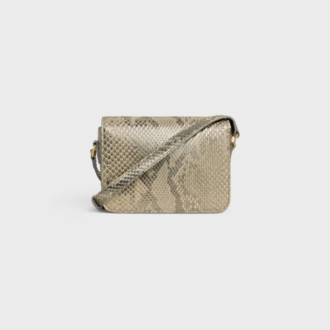 Borsa Teen Triomphe in pitone perlato Borsa Teen Triomphe in pitone perlato