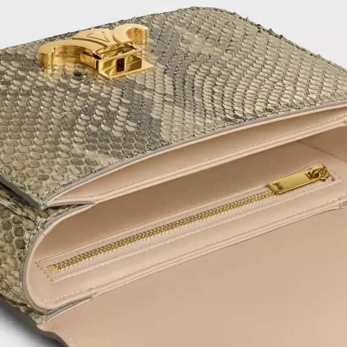 Borsa Teen Triomphe in pitone perlato Borsa Teen Triomphe in pitone perlato