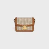 Borsa Teen Triomphe in tessuto con motivo Triomphe su tutta la superficie e pelle di vitello Borsa Teen Triomphe in tessuto con motivo Triomphe su tutta la superficie e pelle di vitello
