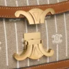 Borsa Teen Triomphe in tessuto con motivo Triomphe su tutta la superficie e pelle di vitello Borsa Teen Triomphe in tessuto con motivo Triomphe su tutta la superficie e pelle di vitello