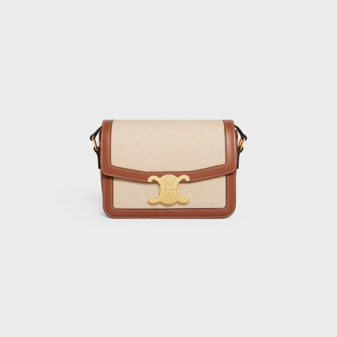 Borsa Teen Triomphe in tessuto e pelle di vitello Borsa Teen Triomphe in tessuto e pelle di vitello