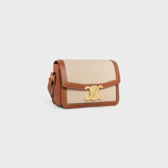 Borsa Teen Triomphe in tessuto e pelle di vitello Borsa Teen Triomphe in tessuto e pelle di vitello