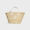 Borsa Teen Triomphe Panier in foglie di palma e pelle di vitello Borsa Teen Triomphe Panier in foglie di palma e pelle di vitello