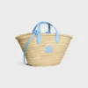 Borsa Teen Triomphe Panier in foglie di palma e pelle di vitello Borsa Teen Triomphe Panier in foglie di palma e pelle di vitello