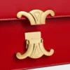 Borsa Triomphe Folio media in pelle di vitello lucida Borsa Triomphe Folio media in pelle di vitello lucida