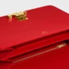 Borsa Triomphe Folio media in pelle di vitello lucida Borsa Triomphe Folio media in pelle di vitello lucida