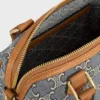 Boston piccola in jacquard Triomphe e pelle di vitello Boston piccola in jacquard Triomphe e pelle di vitello