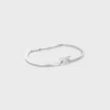 Bracciale articolato Triomphe in ottone con finitura in rodio Bracciale articolato Triomphe in ottone con finitura in rodio