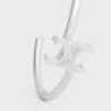 Bracciale asimmetrico Triomphe in ottone con finitura in rodio Bracciale asimmetrico Triomphe in ottone con finitura in rodio