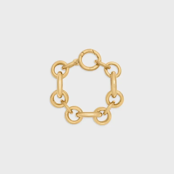 Bracciale CELINE Charms Heritage Chunky in ottone con finitura dorata Bracciale CELINE Charms Heritage Chunky in ottone con finitura dorata