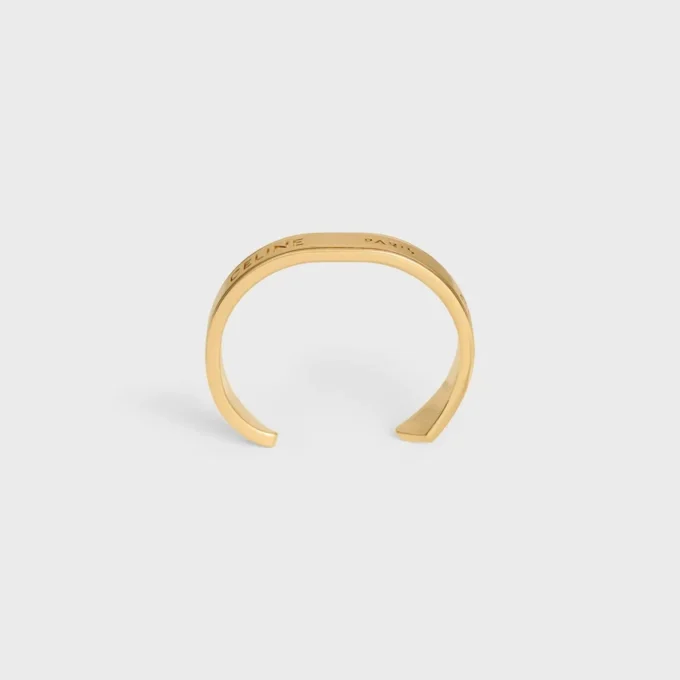 Bracciale CELINE Ribbon Small in ottone con finitura dorata Bracciale CELINE Ribbon Small in ottone con finitura dorata