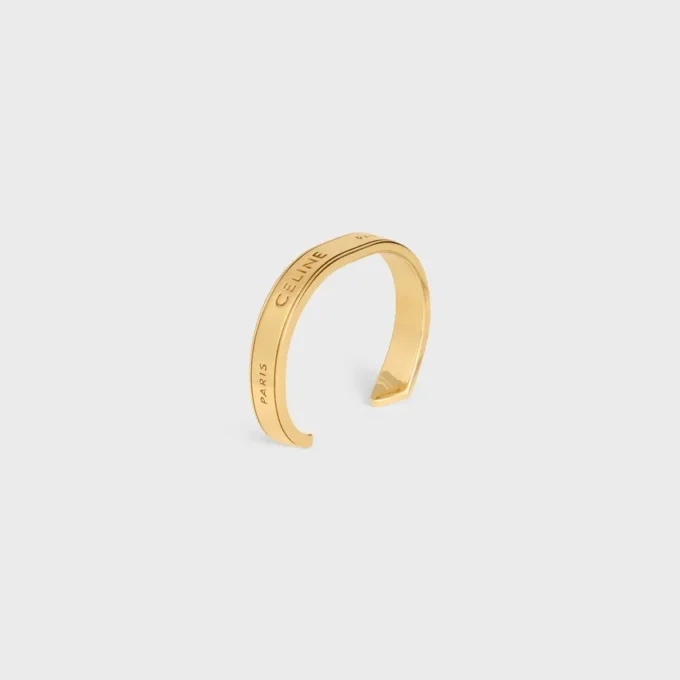 Bracciale CELINE Ribbon Small in ottone con finitura dorata Bracciale CELINE Ribbon Small in ottone con finitura dorata