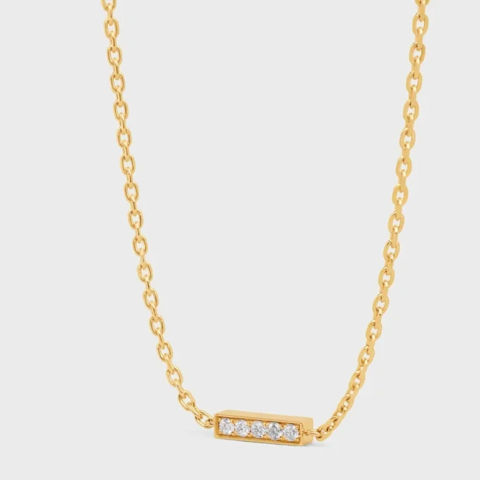 Bracciale della linea CELINE in oro giallo e diamanti Bracciale della linea CELINE in oro giallo e diamanti