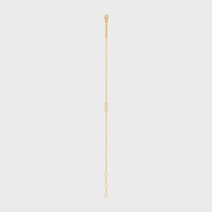 Bracciale della linea CELINE in oro giallo e diamanti Bracciale della linea CELINE in oro giallo e diamanti