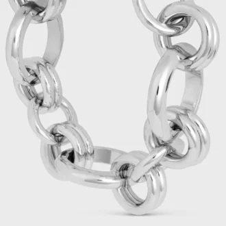 Bracciale Heritage Chunky con ciondoli in ottone con finitura al rodio Bracciale Heritage Chunky con ciondoli in ottone con finitura al rodio