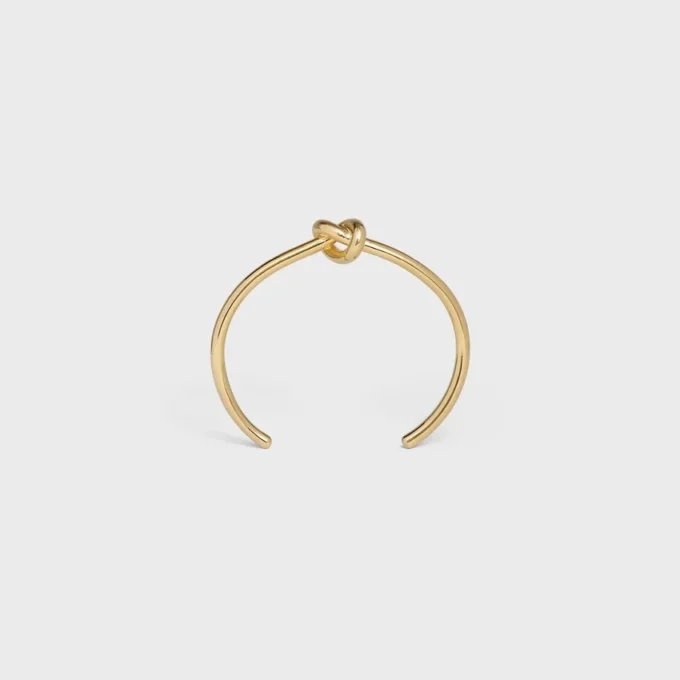 Bracciale Knot extra-sottile in ottone con finitura dorata Bracciale Knot extra-sottile in ottone con finitura dorata