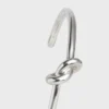 Bracciale Knot extra-sottile in ottone con finitura in rodio Bracciale Knot extra-sottile in ottone con finitura in rodio