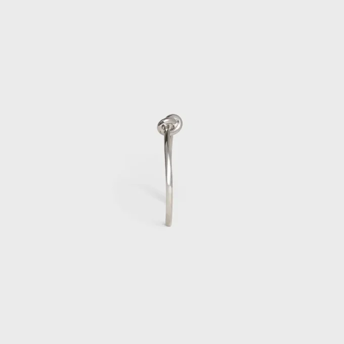 Bracciale Knot extra-sottile in ottone con finitura in rodio Bracciale Knot extra-sottile in ottone con finitura in rodio