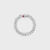 Bracciale Les Poincons CELINE in argento sterling e granato Bracciale Les Poincons CELINE in argento sterling e granato