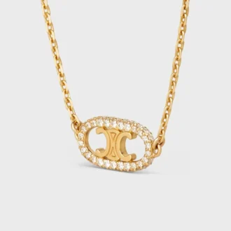 Bracciale Maillon Triomphe in oro giallo e diamanti