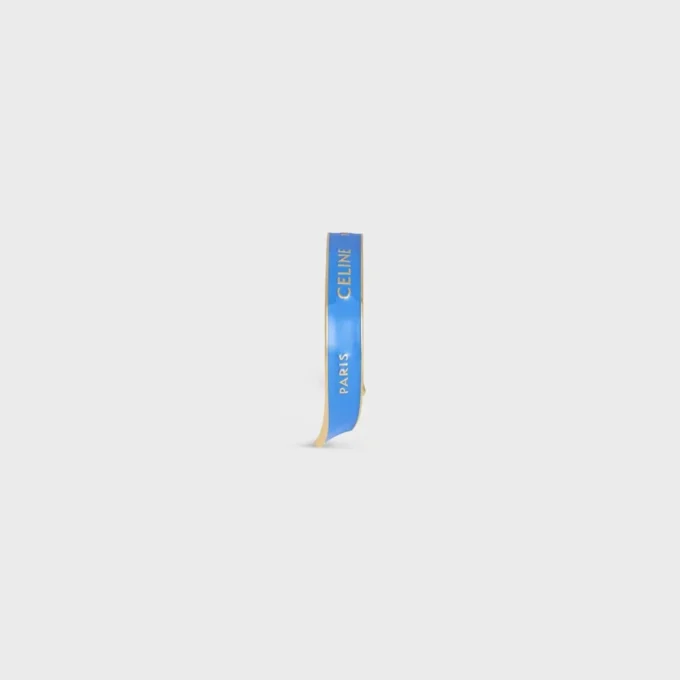 Bracciale rigido CELINE Ribbon Small in smalto e ottone con finitura dorata Bracciale rigido CELINE Ribbon Small in smalto e ottone con finitura dorata