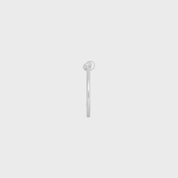 Bracciale rigido Knot in ottone con finitura in rodio Bracciale rigido Knot in ottone con finitura in rodio