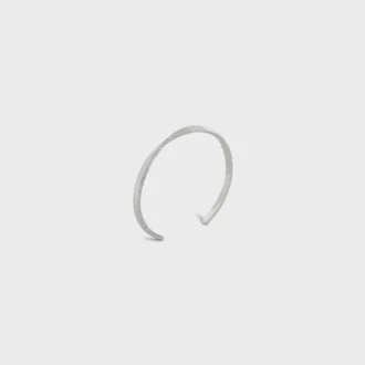 Bracciale Torsion in oro bianco e diamanti